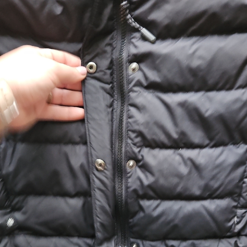 Girl's Black Puffer Jacket, Size XXL - Picture 4 of 6